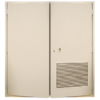 PORTE DE POSTE À DEUX VANTAUX AVEC UNE VENTILATION BASSE