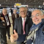 Bertrand Devismes au salon summit maroc avec le directeur général de l'ONCF et du ministe de l'industrie marocaine M. Ryad Mezzour